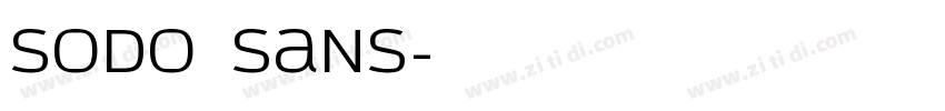 Sodo Sans字体转换